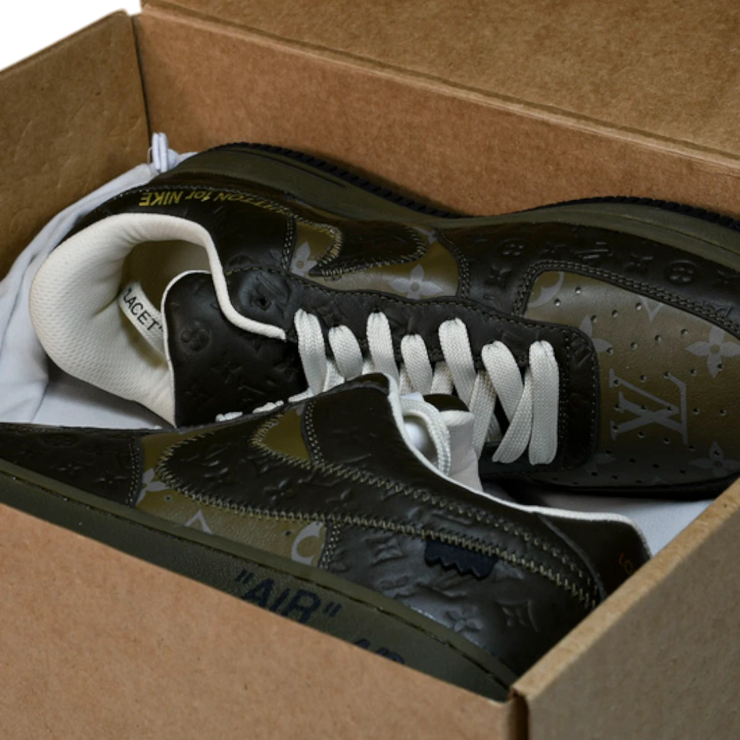 Louis Vuittоп x AF1 By Virgil Abloh 'Brown Grey'