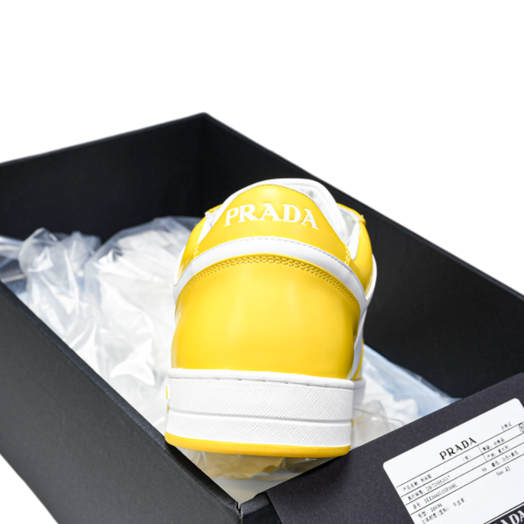 Prada Downtown Sneaker 'White Yellow Sun'