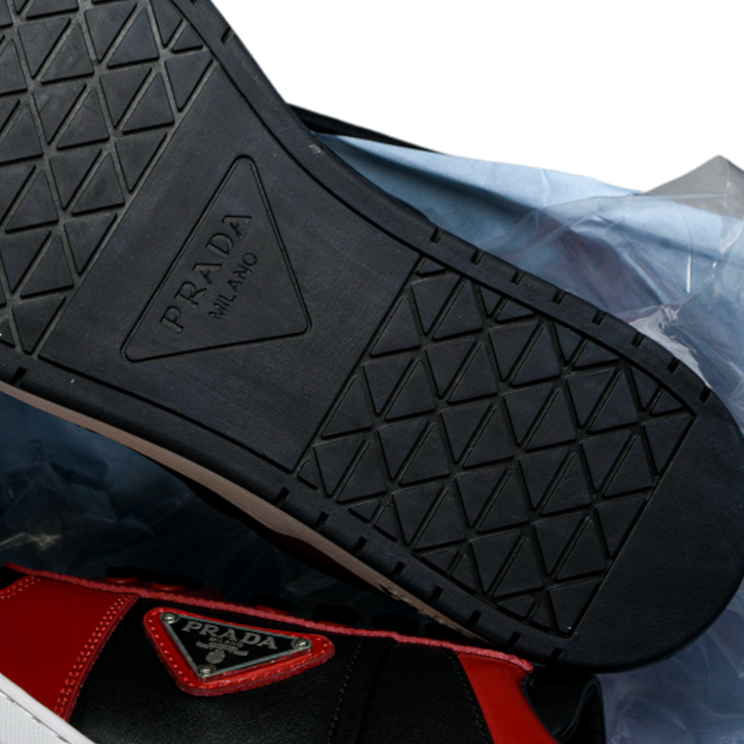 Prada Downtown Sneaker 'Black Red'