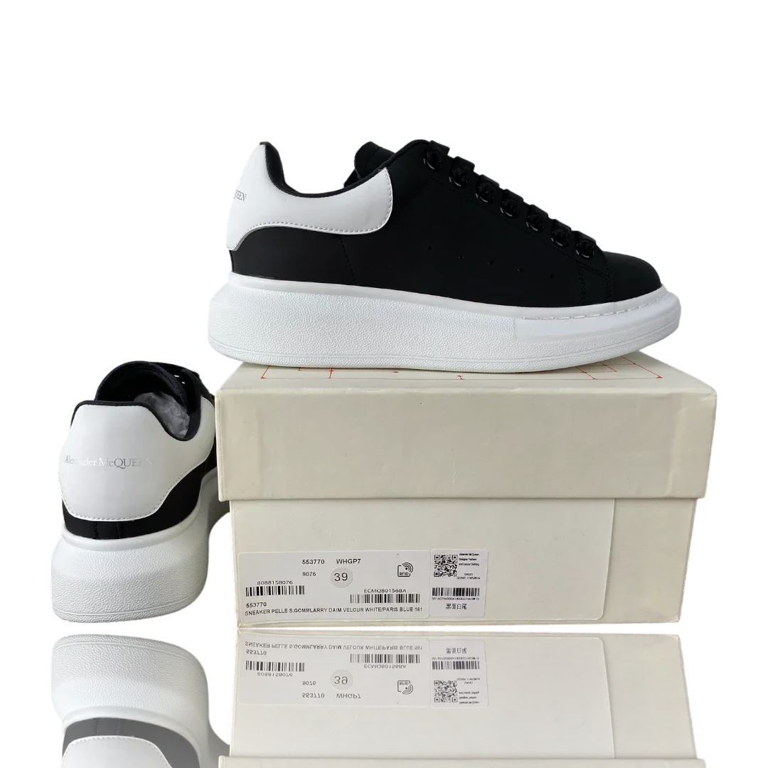 McQueen Oversized Sneaker 'Black White White'