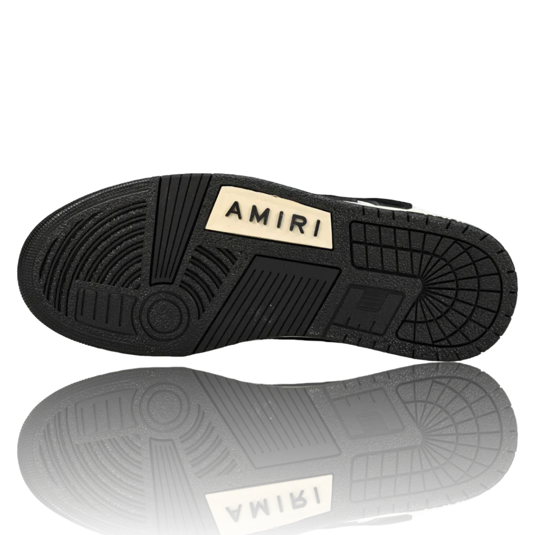 Amiri Skel Top Low 'White Black White'