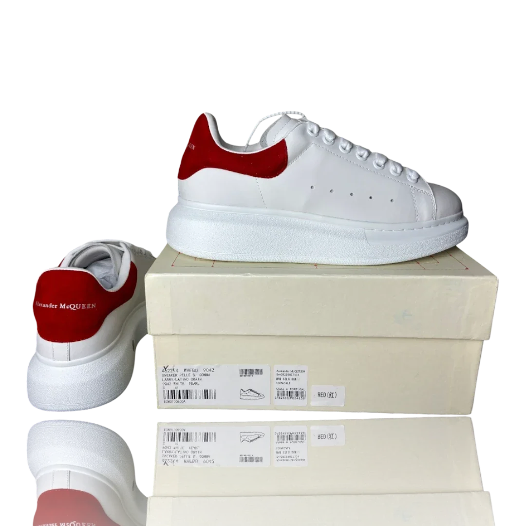 McQueen Oversized 'White Lust Red'