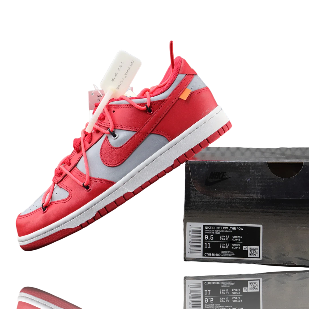 Off-White x SB Dnk Low 'University Red'