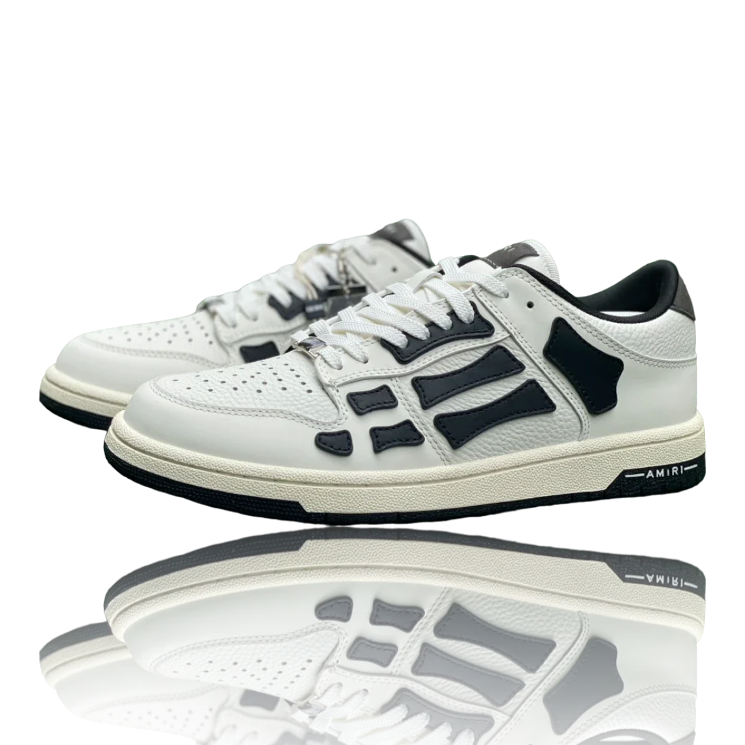 Amiri Skel Top Low 'White Black White'