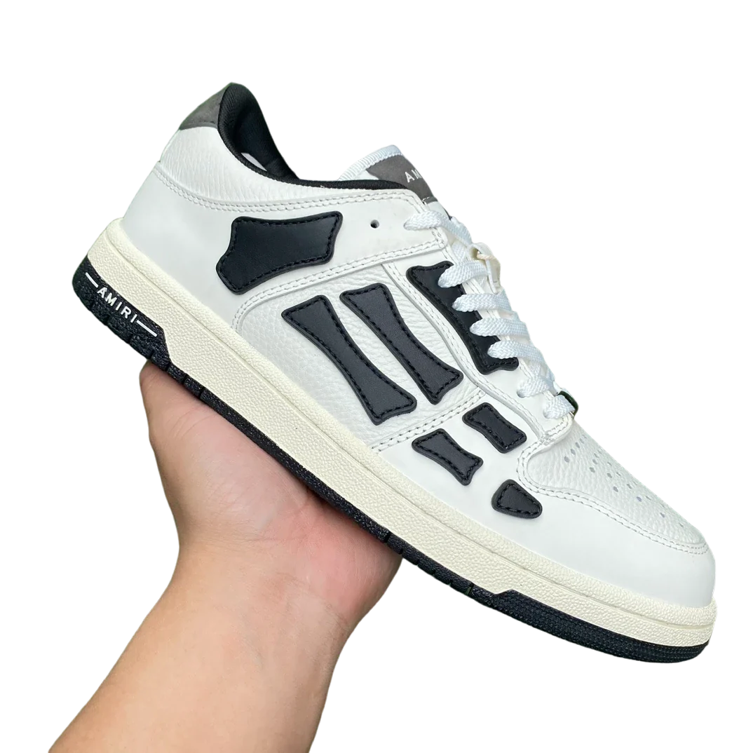 Amiri Skel Top Low 'White Black White'