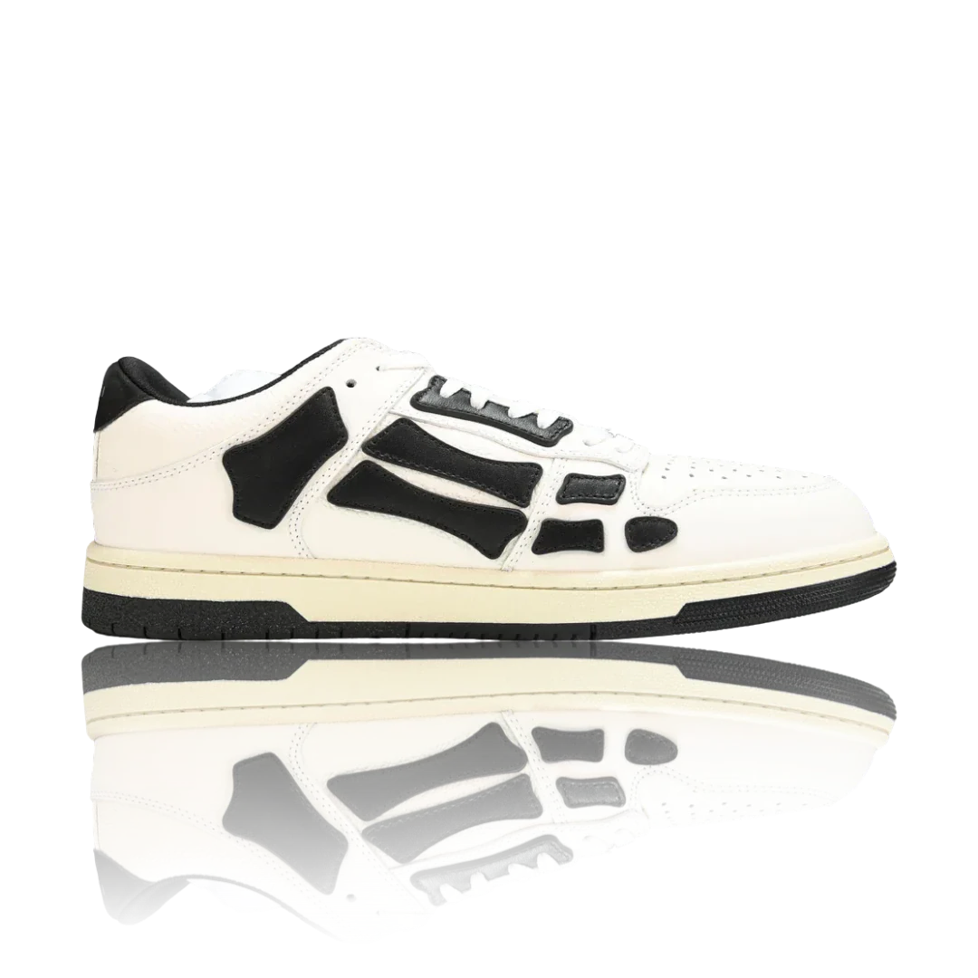 Amiri Skel Top Low 'White Black White'