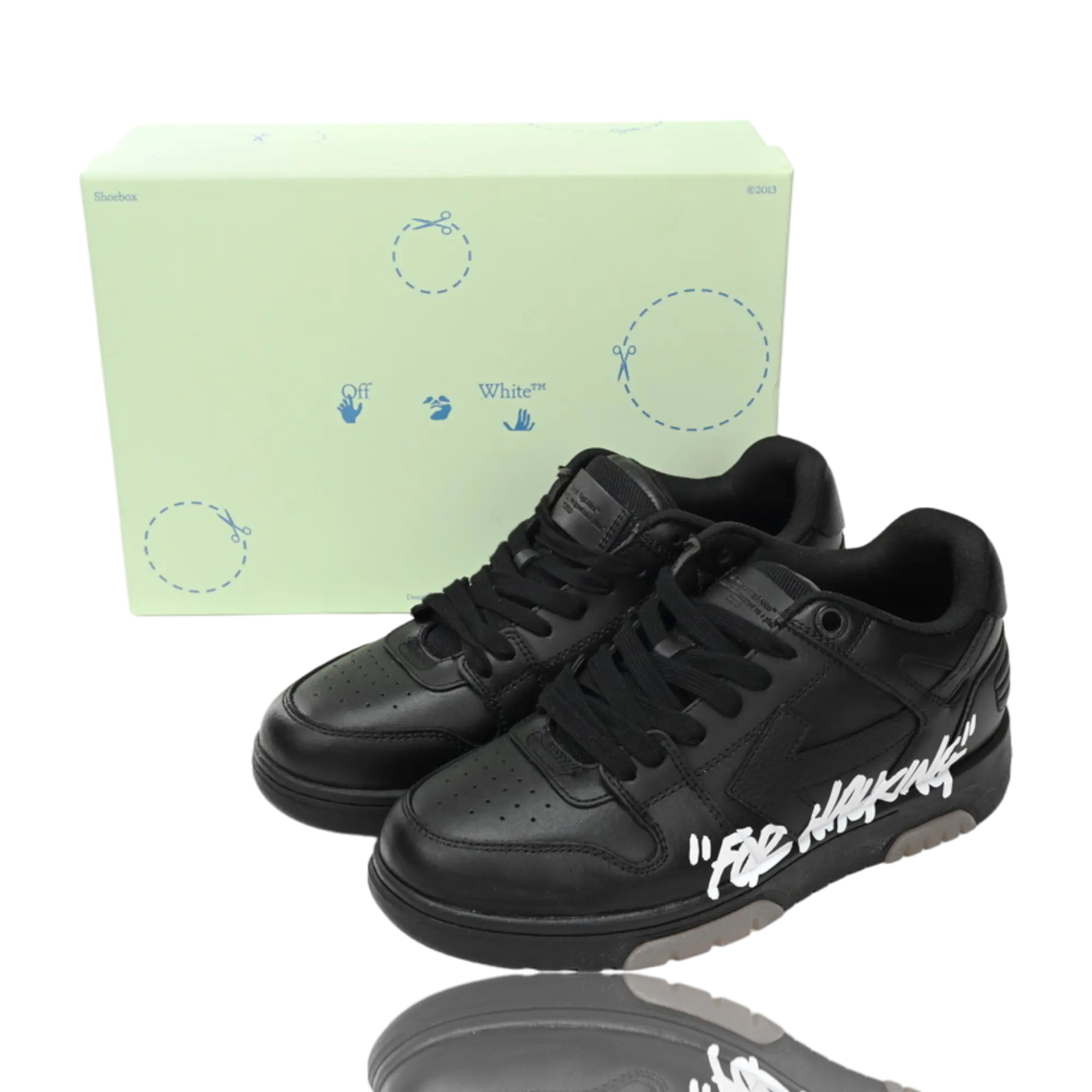 Off-White Out Of Office Low Top 'For Walking' Black White