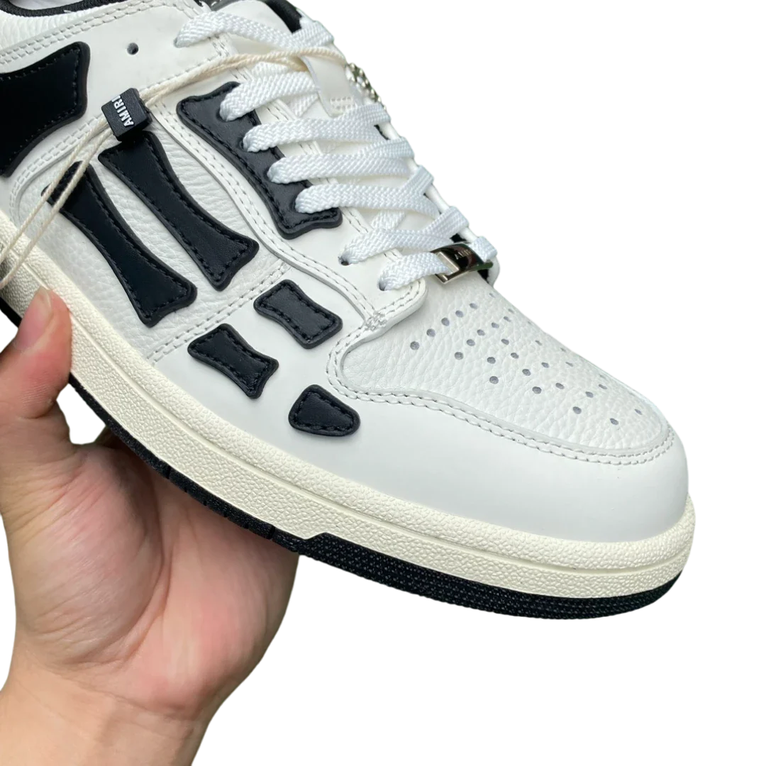 Amiri Skel Top Low 'White Black White'