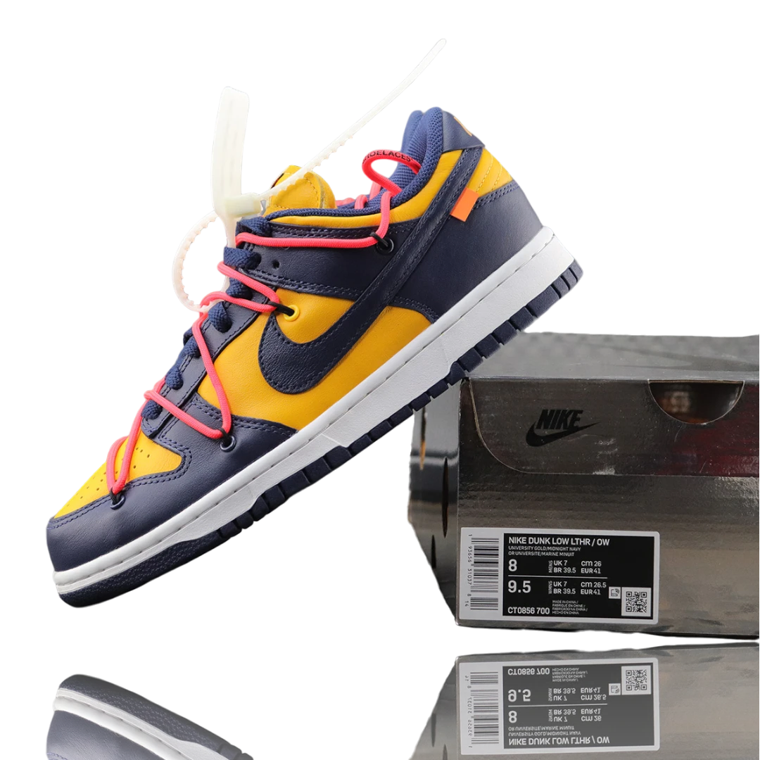 Off-White x SB Dnk Low 'University Gold'