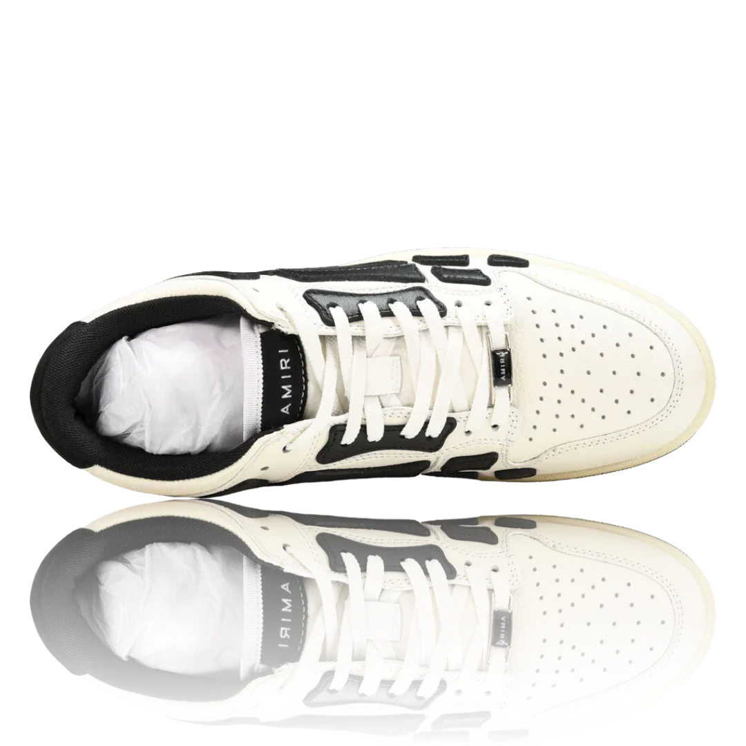 Amiri Skel Top Low 'White Black White'