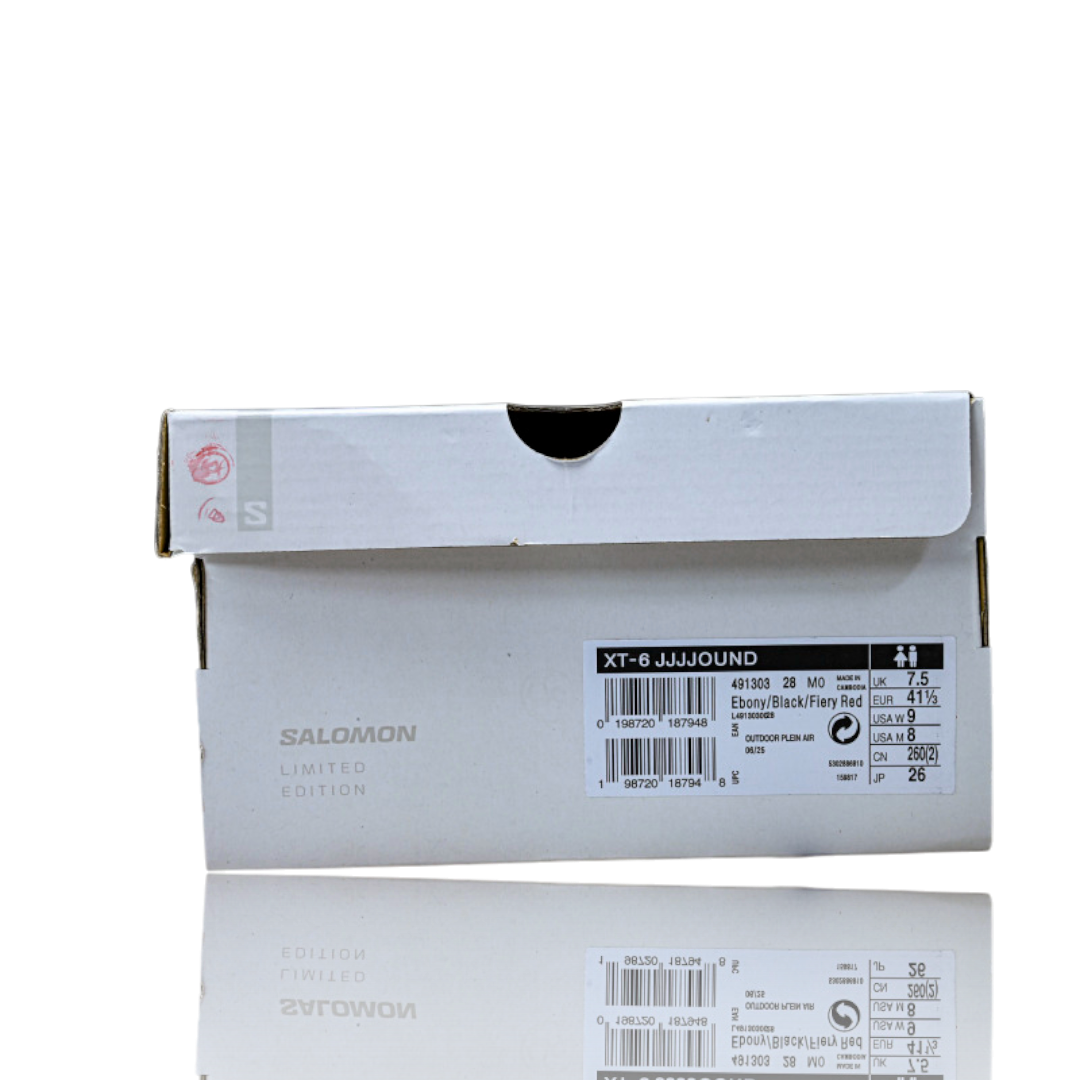Salomon x JJJJound XT-6 'Black Fiery Red'