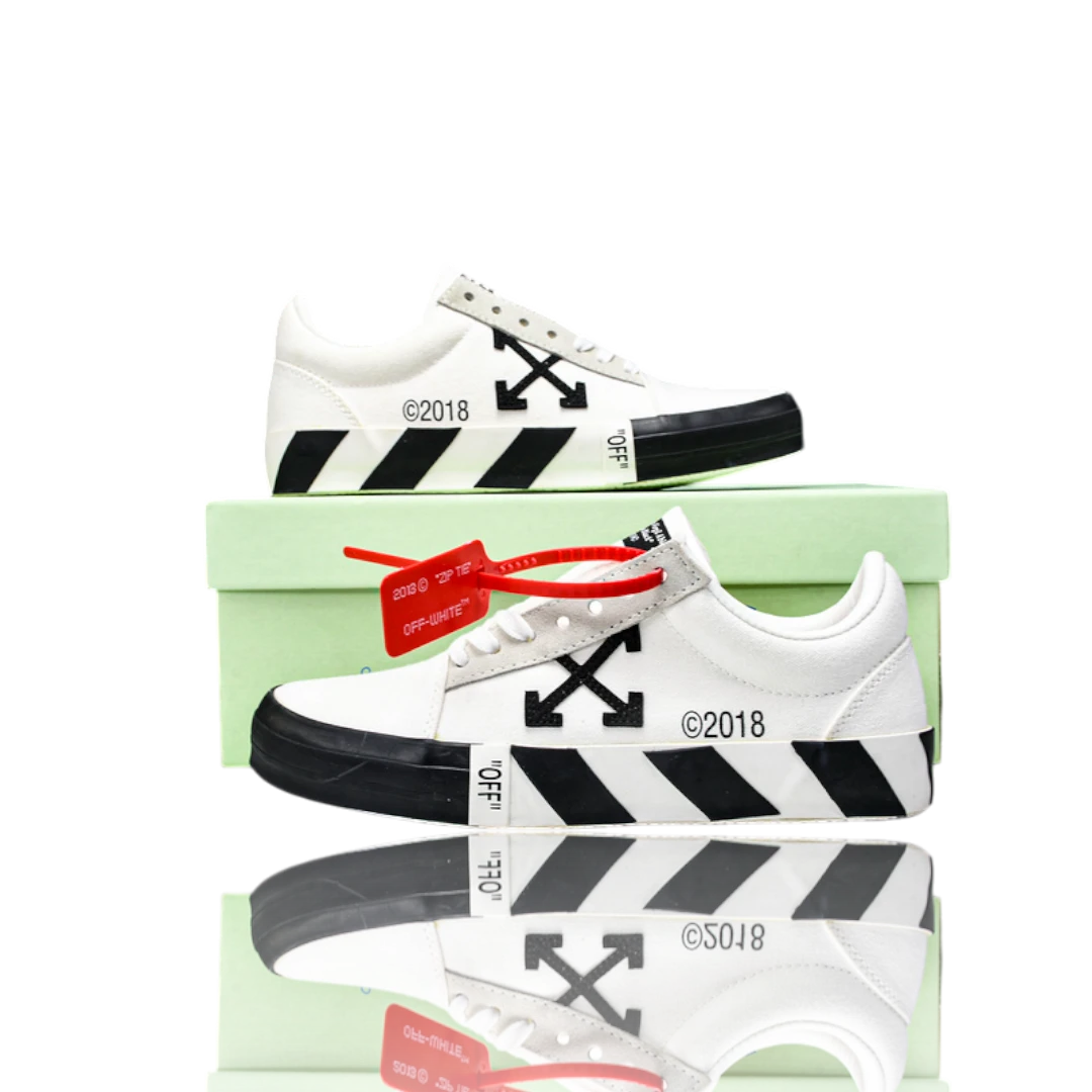 Off-White Vulc Low 'White' (‘C 2018)  Old Stripes