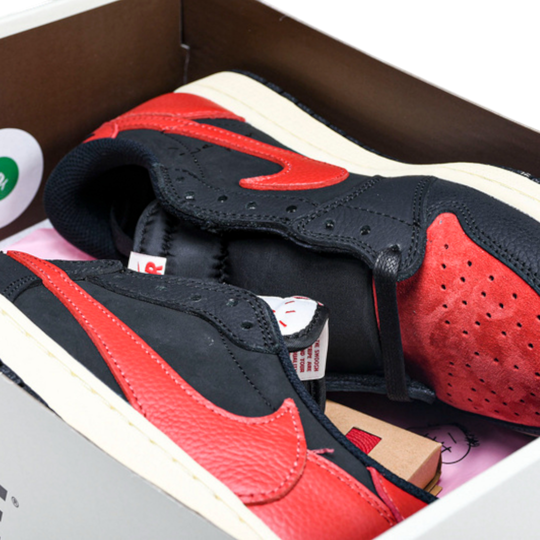 (CLEARANCE) (Unreleased) Travis Scott x AJ1 Retro Low 'Black Red'