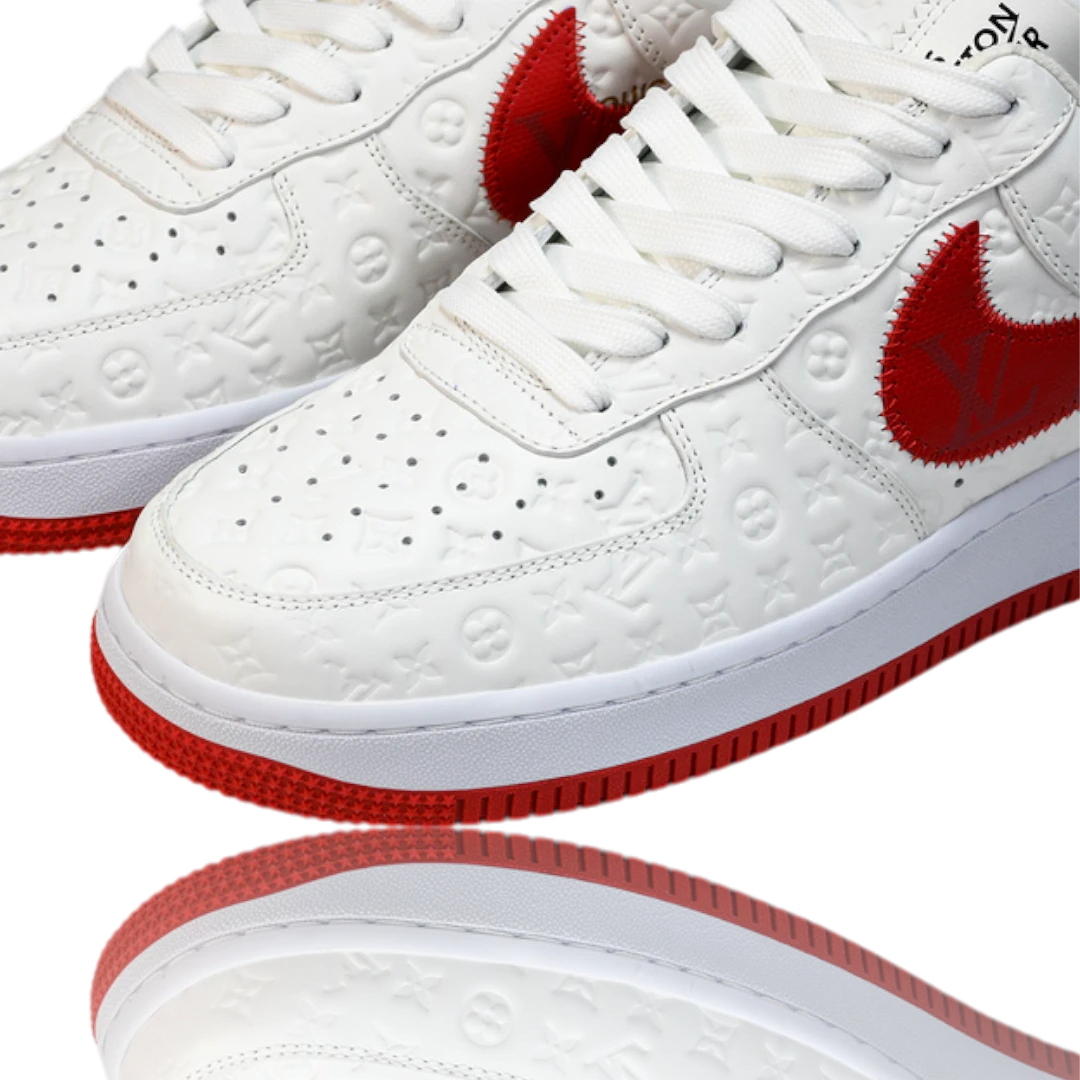 Louis Vuittоп x AF1 By Virgil Abloh 'White Red'