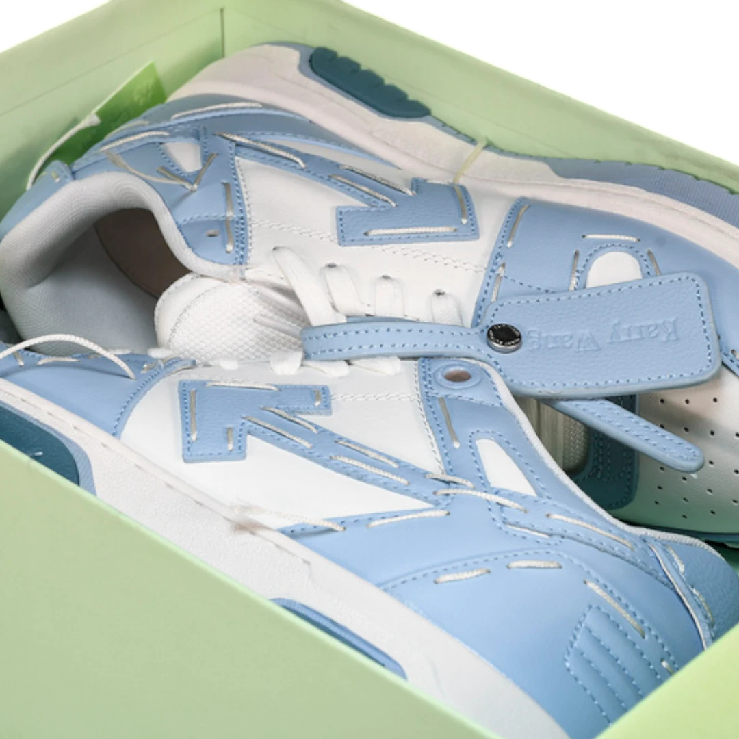Off-White Out Of Office Low Top - Sartorial Stitch 'White Light Blue'