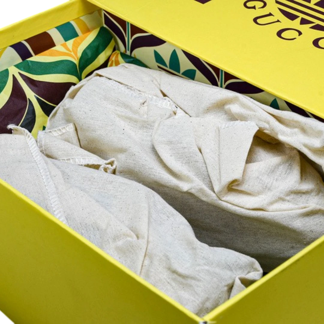 Guссi x Gazelle 'Yellow Velvet Green'