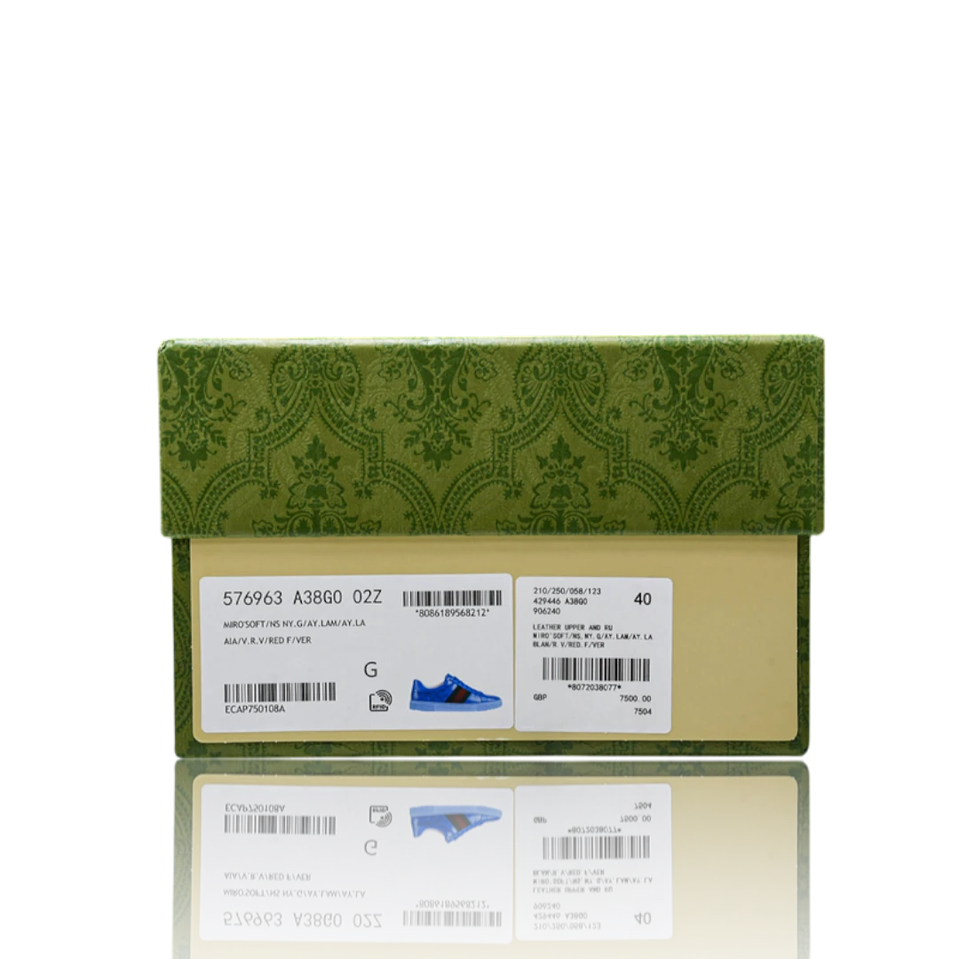 Guссi Ace Web 'Blue Monogram'