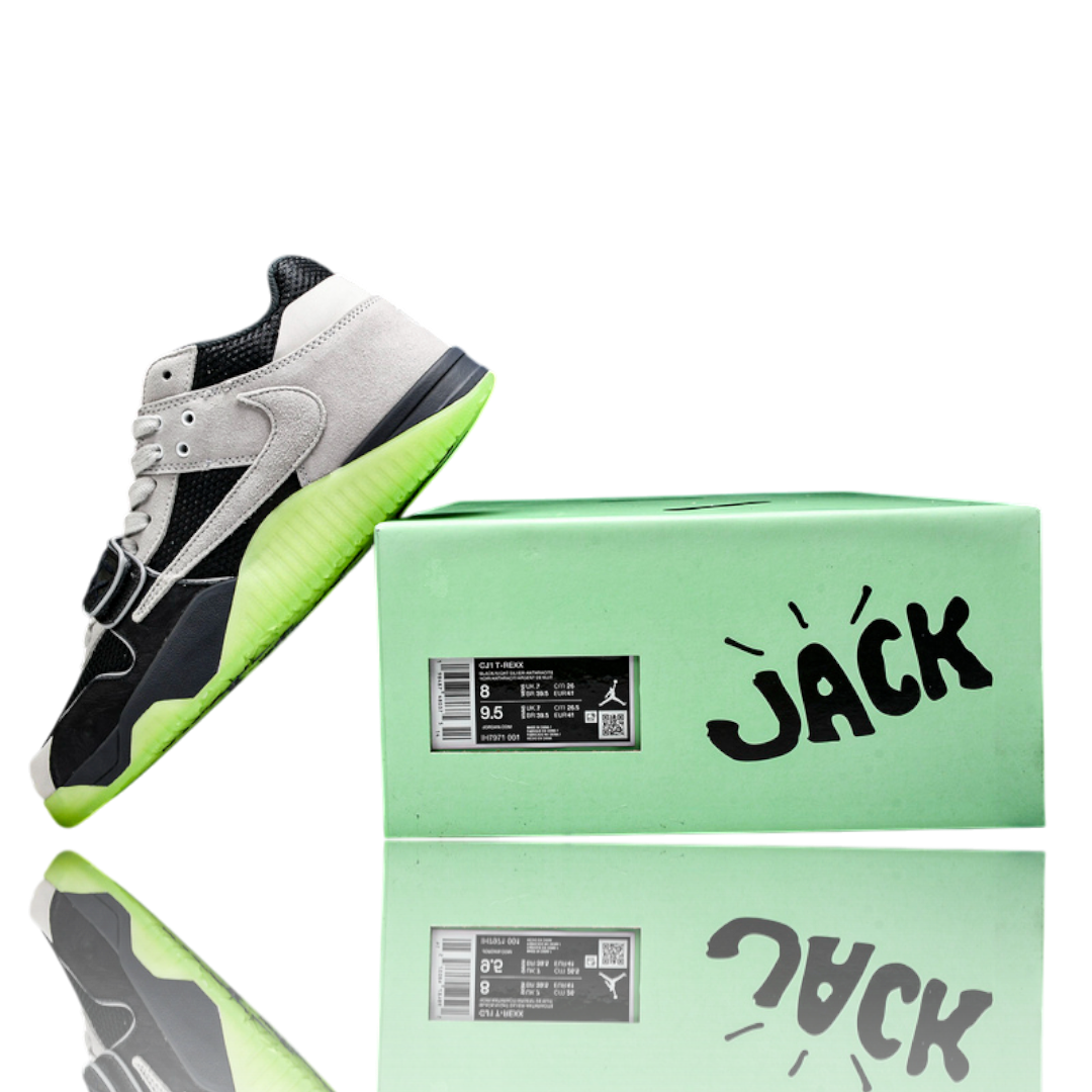 Travis Scott x Chase B Jumpmn Jack TR 'Black Night Silver'