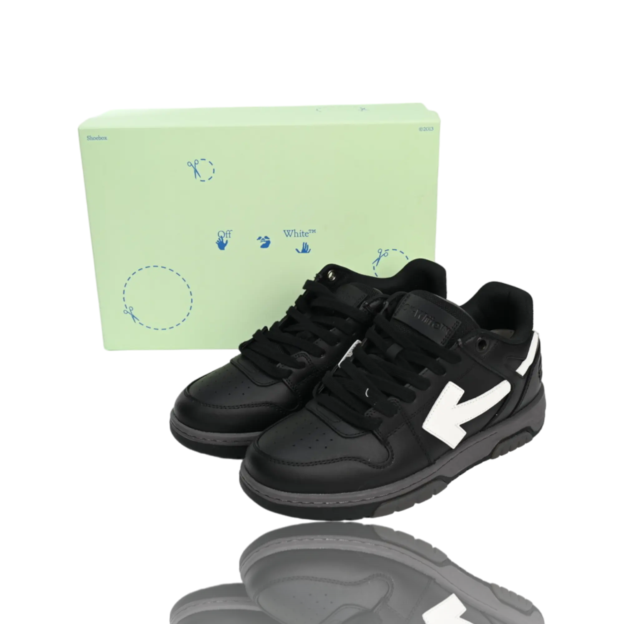 Off-White Out Of Office Low Top 'Black White'