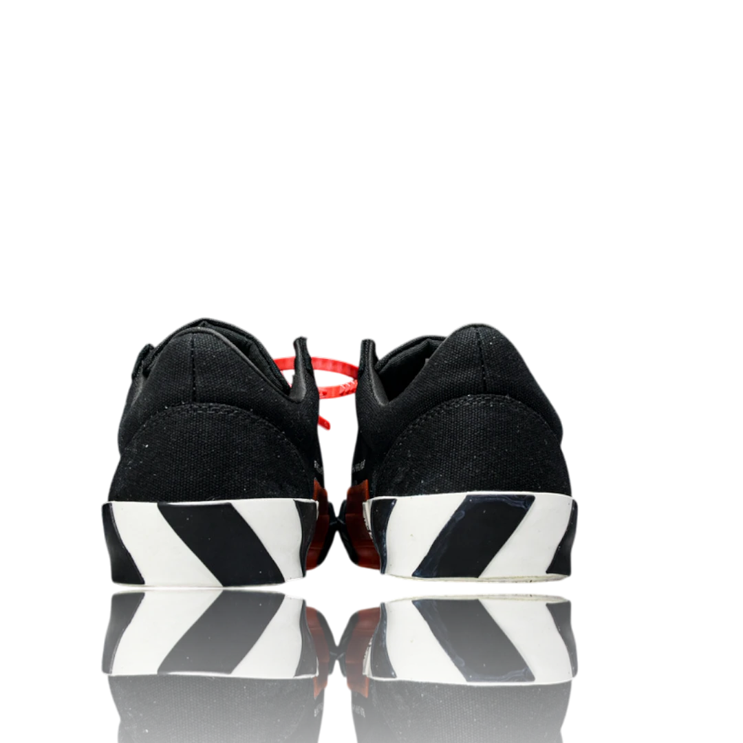 Off-White Vulc Low 'Black' (‘C 2018) Old Stripes