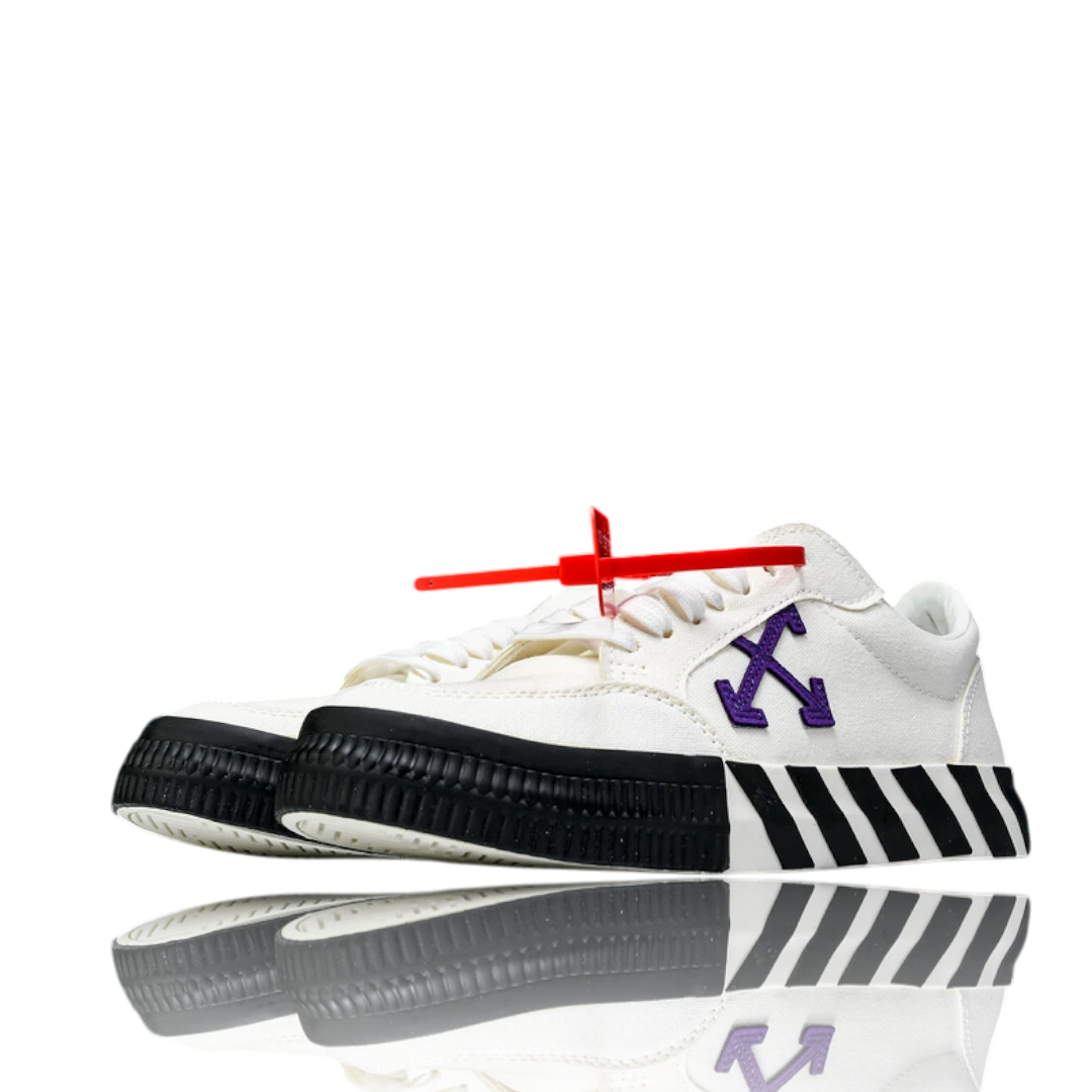 Off-White Vulc Low 'White Purple Arrow'