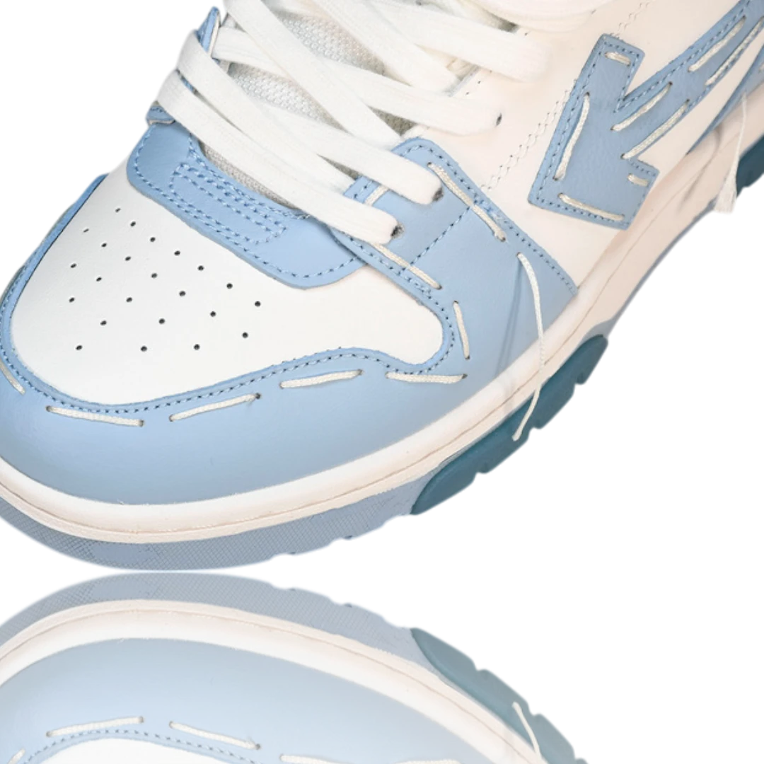 Off-White Out Of Office Low Top - Sartorial Stitch 'White Light Blue'
