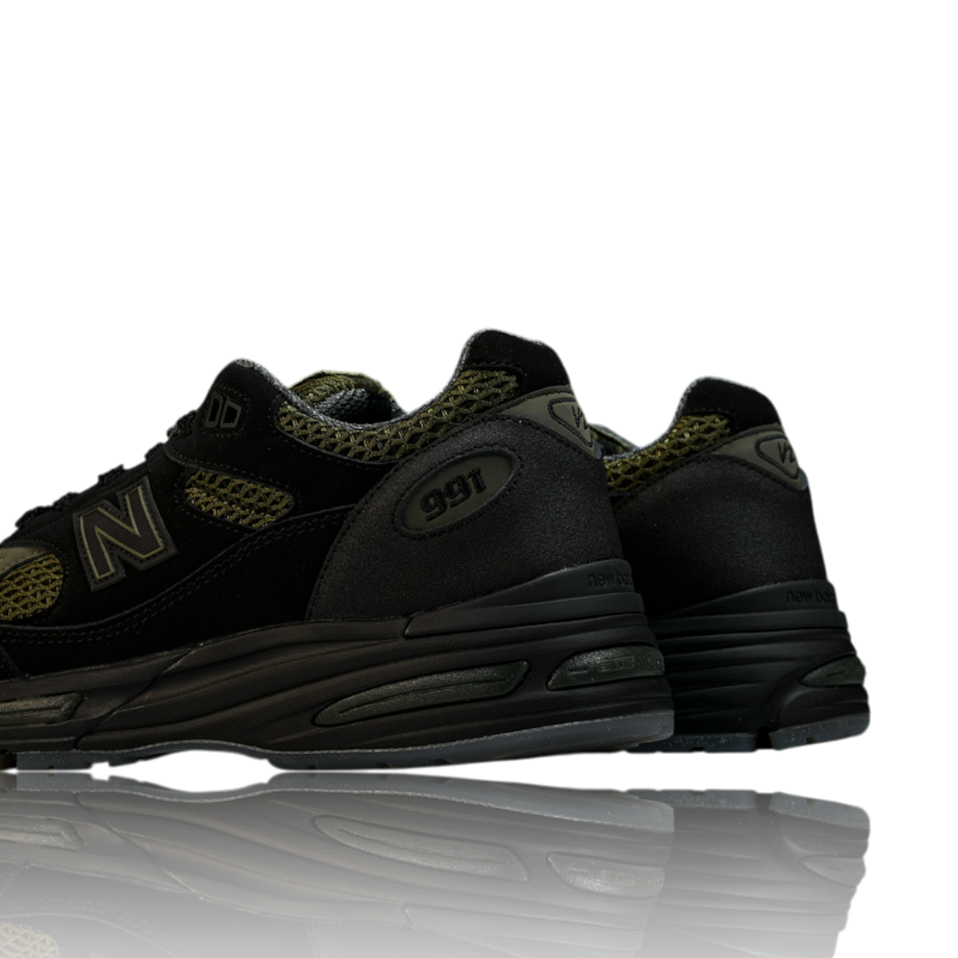 NB 991v2 MiUK x Stone Island 'Black Olive'