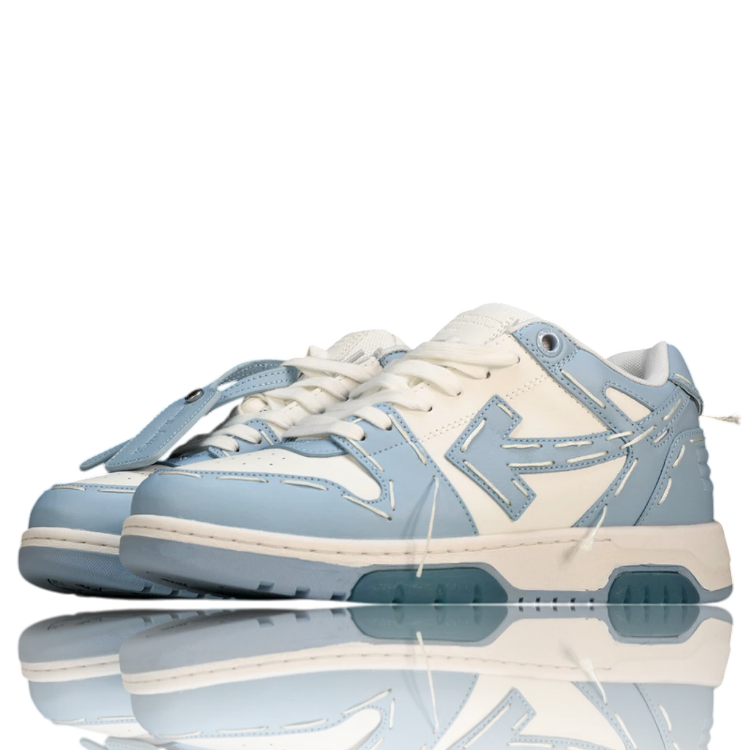 Off-White Out Of Office Low Top - Sartorial Stitch 'White Light Blue'