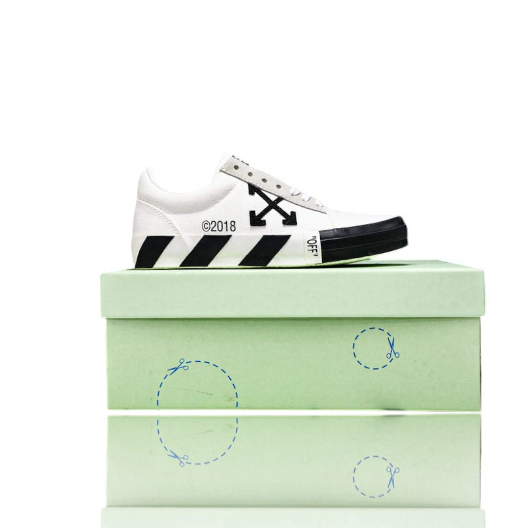 Off-White Vulc Low 'White' (‘C 2018)  Old Stripes