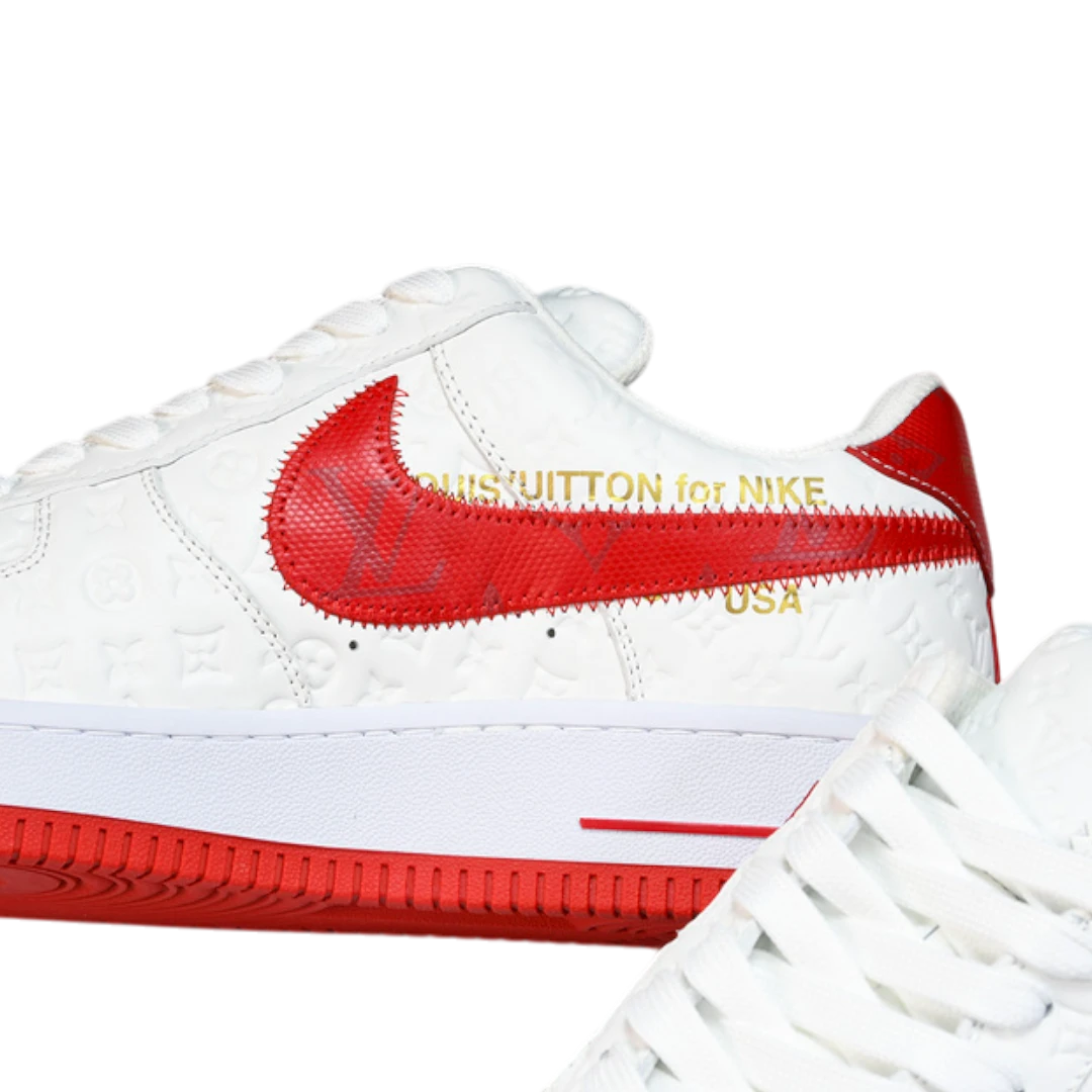 Louis Vuittоп x AF1 By Virgil Abloh 'White Red'