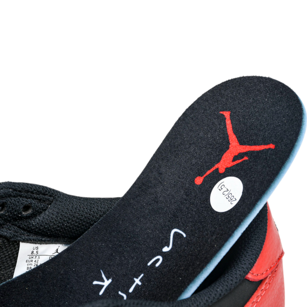 (CLEARANCE) (Unreleased) Travis Scott x AJ1 Retro Low 'Black Red'