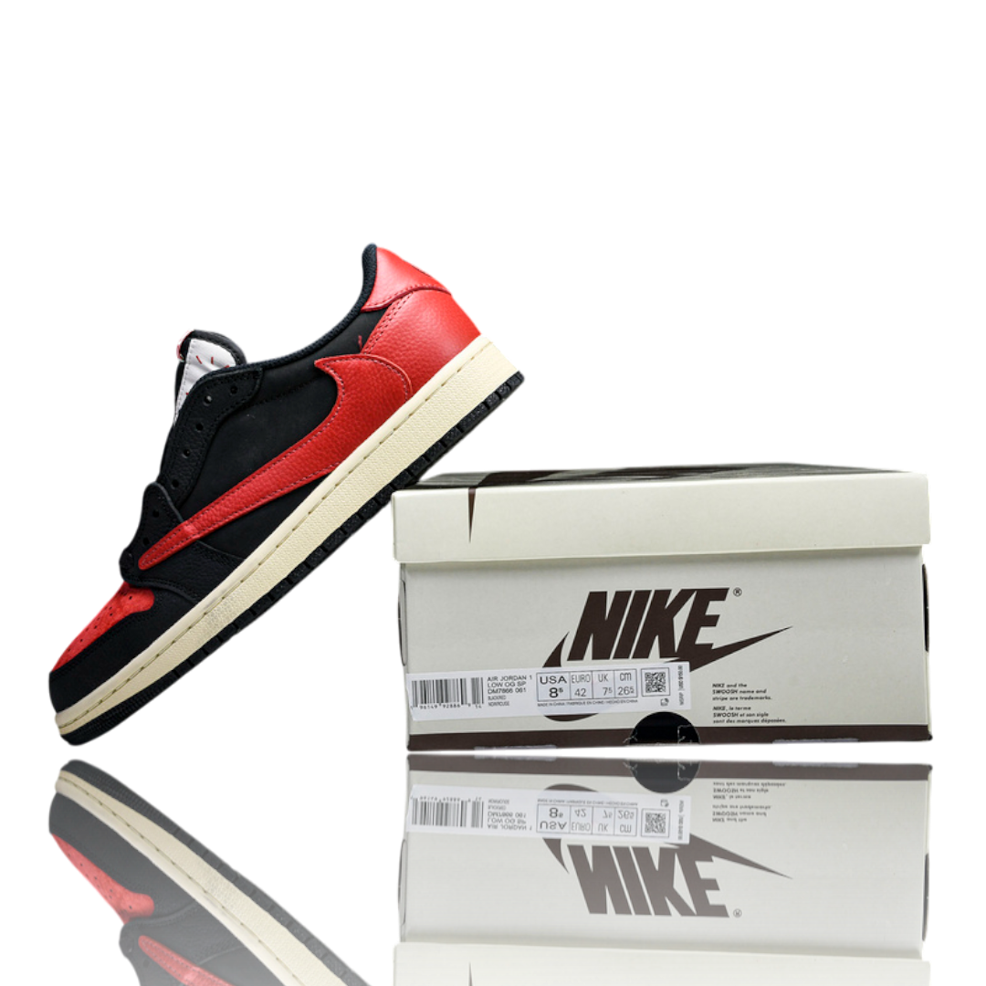 (CLEARANCE) (Unreleased) Travis Scott x AJ1 Retro Low 'Black Red'