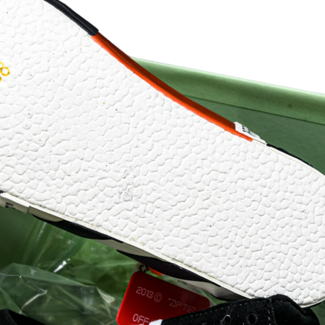 Off-White Vulc Low 'Black' (‘C 2018) Old Stripes