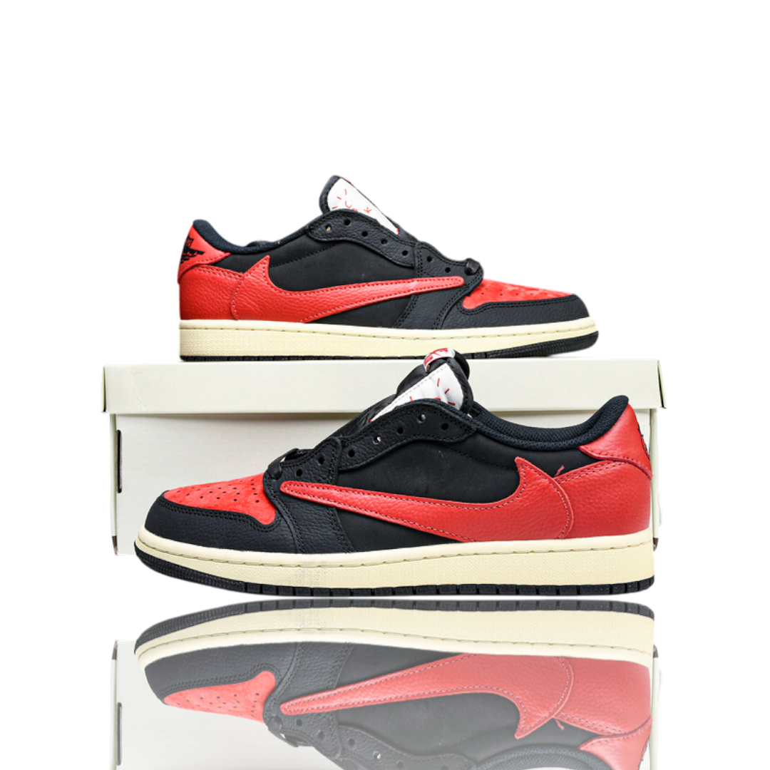 (CLEARANCE) (Unreleased) Travis Scott x AJ1 Retro Low 'Black Red'