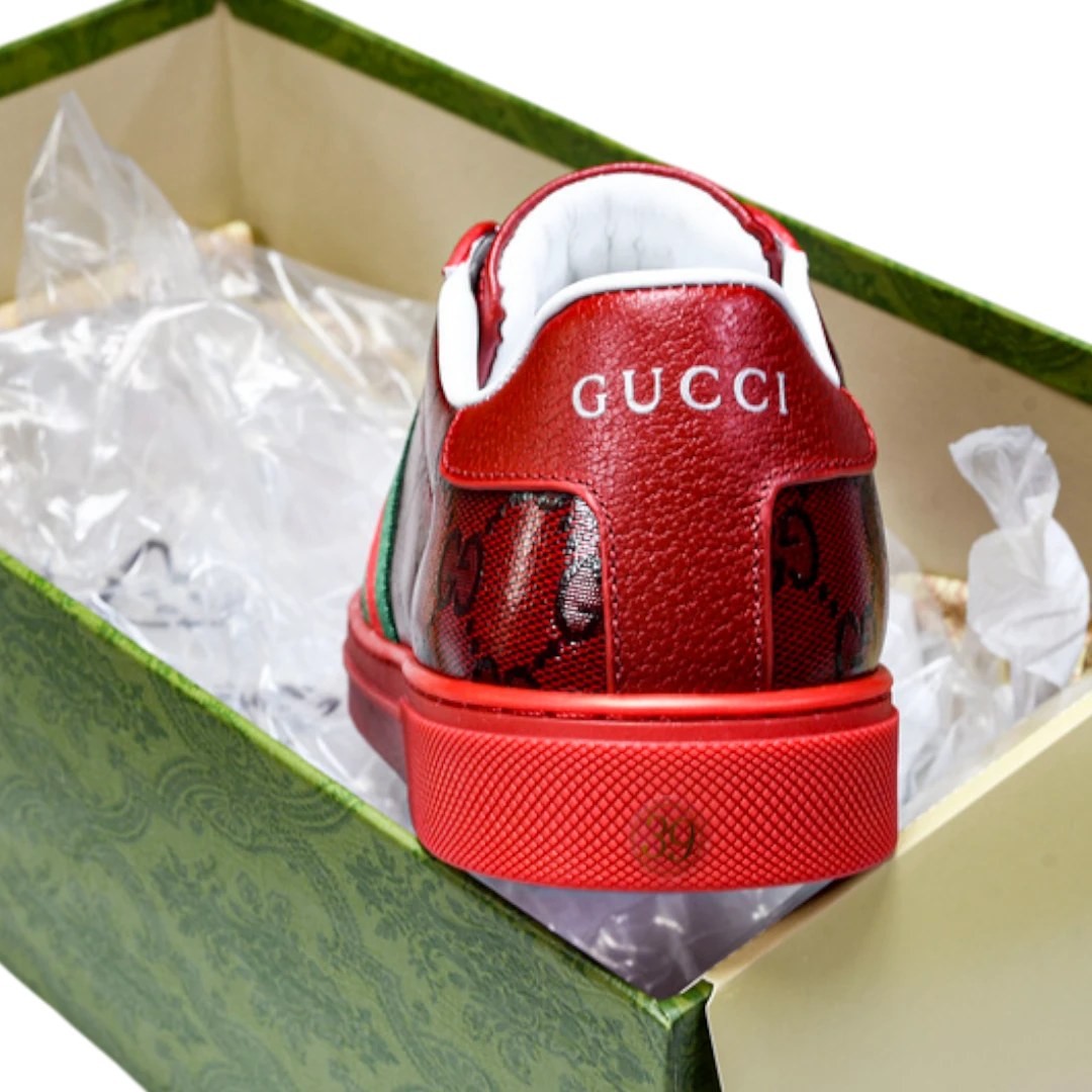 Guссi Ace Web 'Red Monogram'