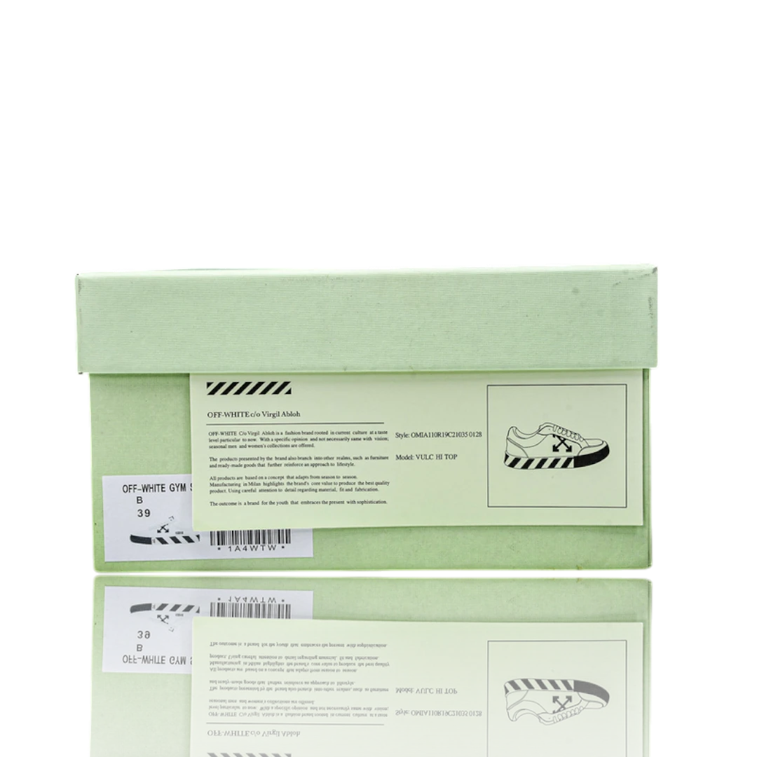 Off-White Vulc Low 'White' (‘C 2018)  Old Stripes