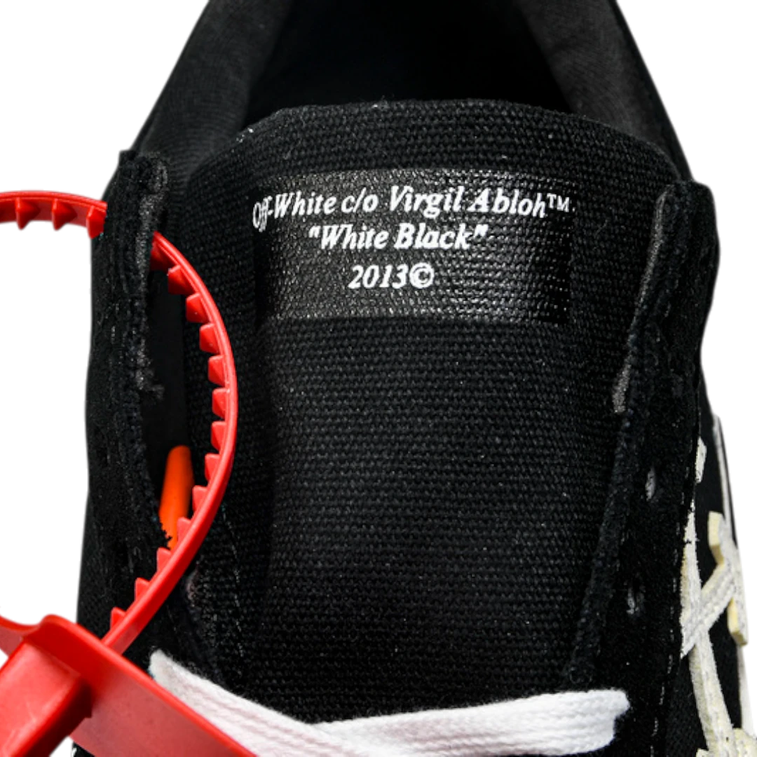 Off-White Vulc Low 'Black' (‘C 2018) Old Stripes