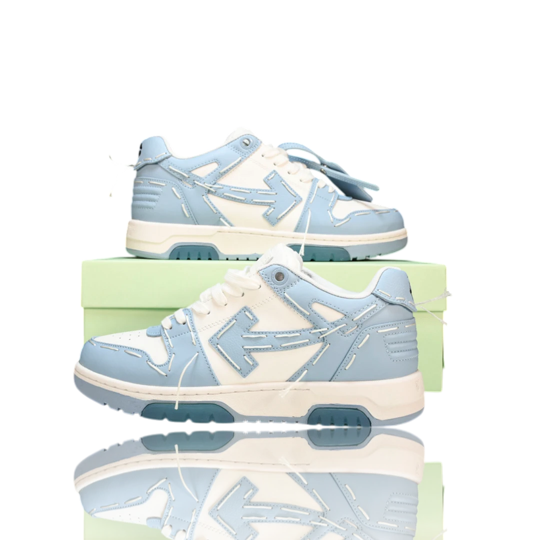 Off-White Out Of Office Low Top - Sartorial Stitch 'White Light Blue'