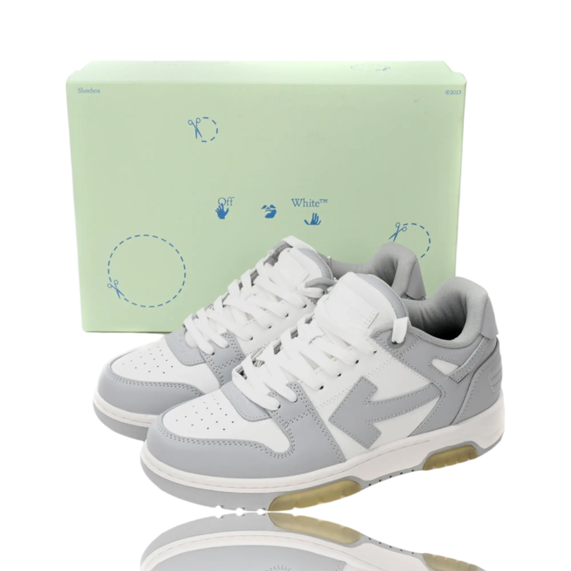 Off-White Out Of Office Low Top 'Grey White'