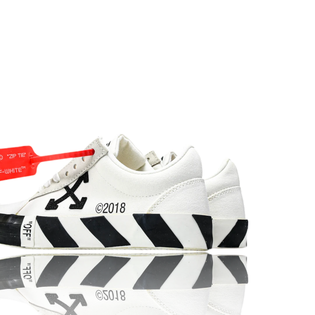 Off-White Vulc Low 'White' (‘C 2018)  Old Stripes