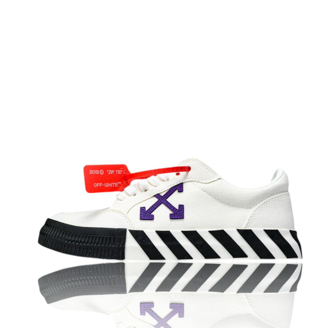 Off-White Vulc Low 'White Purple Arrow'