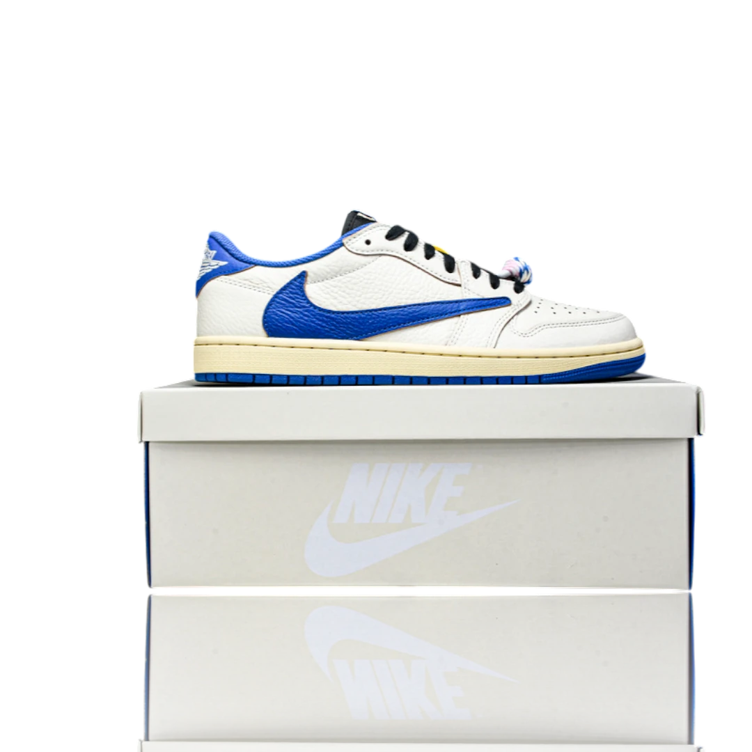 Travis Scott x Fragment AJ1 Low OG 'Sail Military Blue'