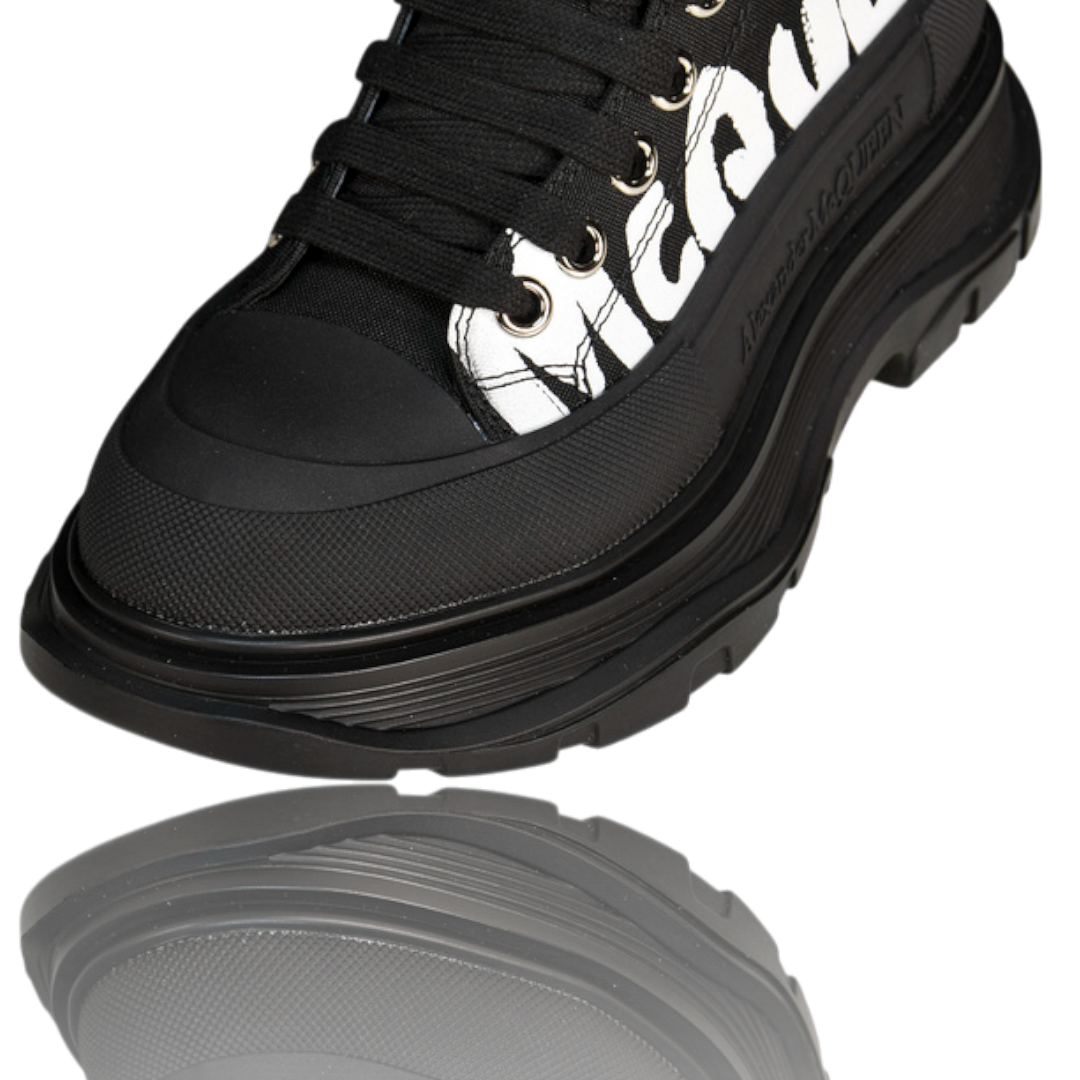 McQueen Tread Slick Boot  Graffiti 'Black'