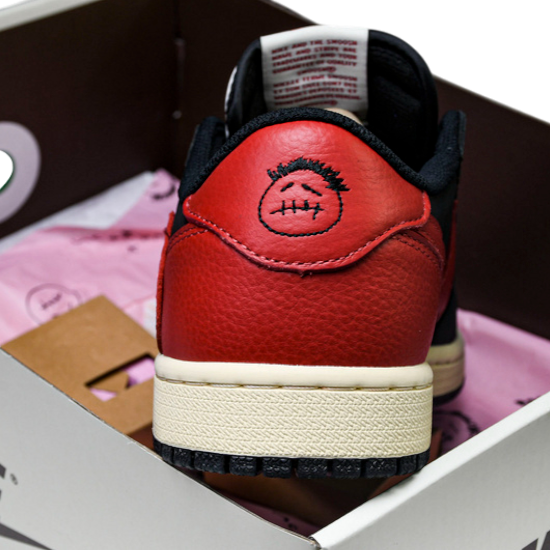 (CLEARANCE) (Unreleased) Travis Scott x AJ1 Retro Low 'Black Red'