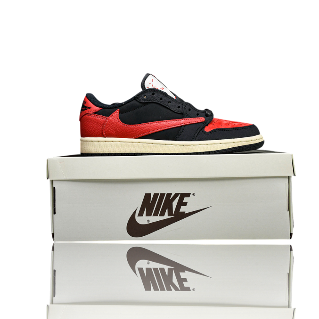 (CLEARANCE) (Unreleased) Travis Scott x AJ1 Retro Low 'Black Red'