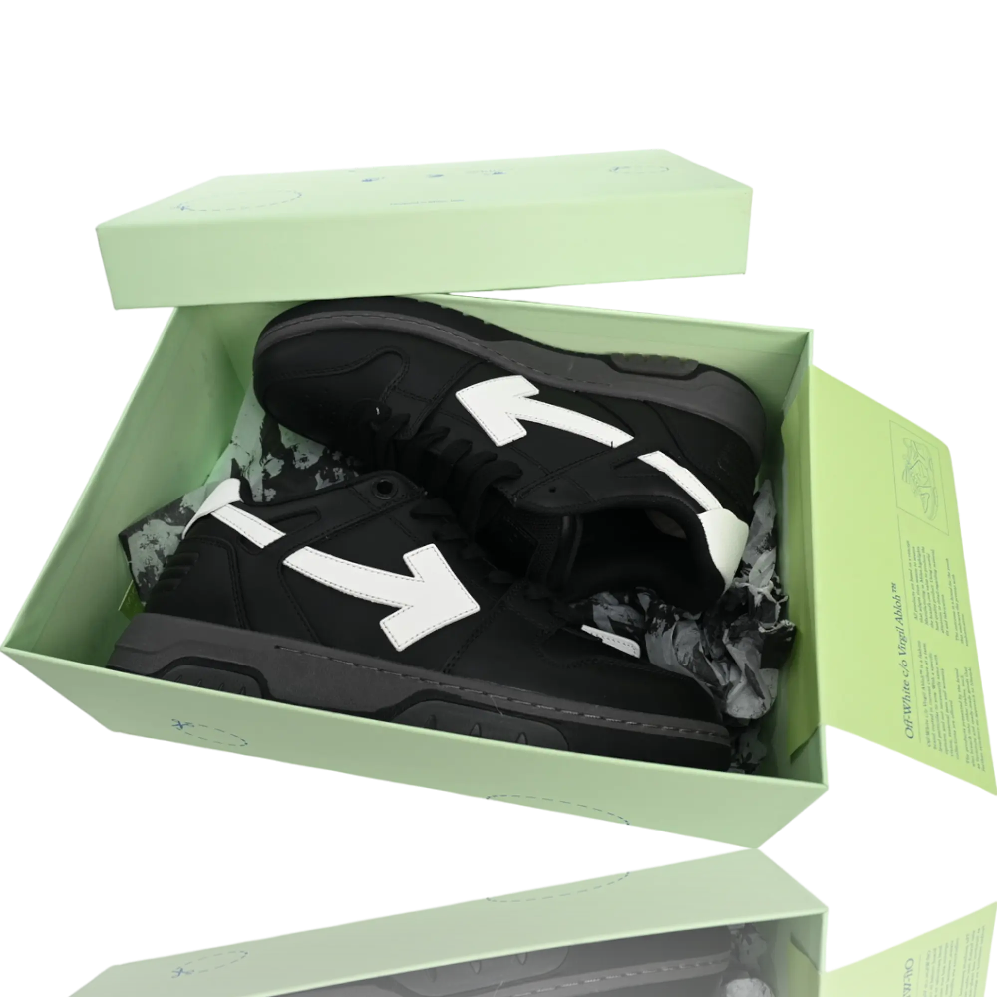 Off-White Out Of Office Low Top 'Black White'